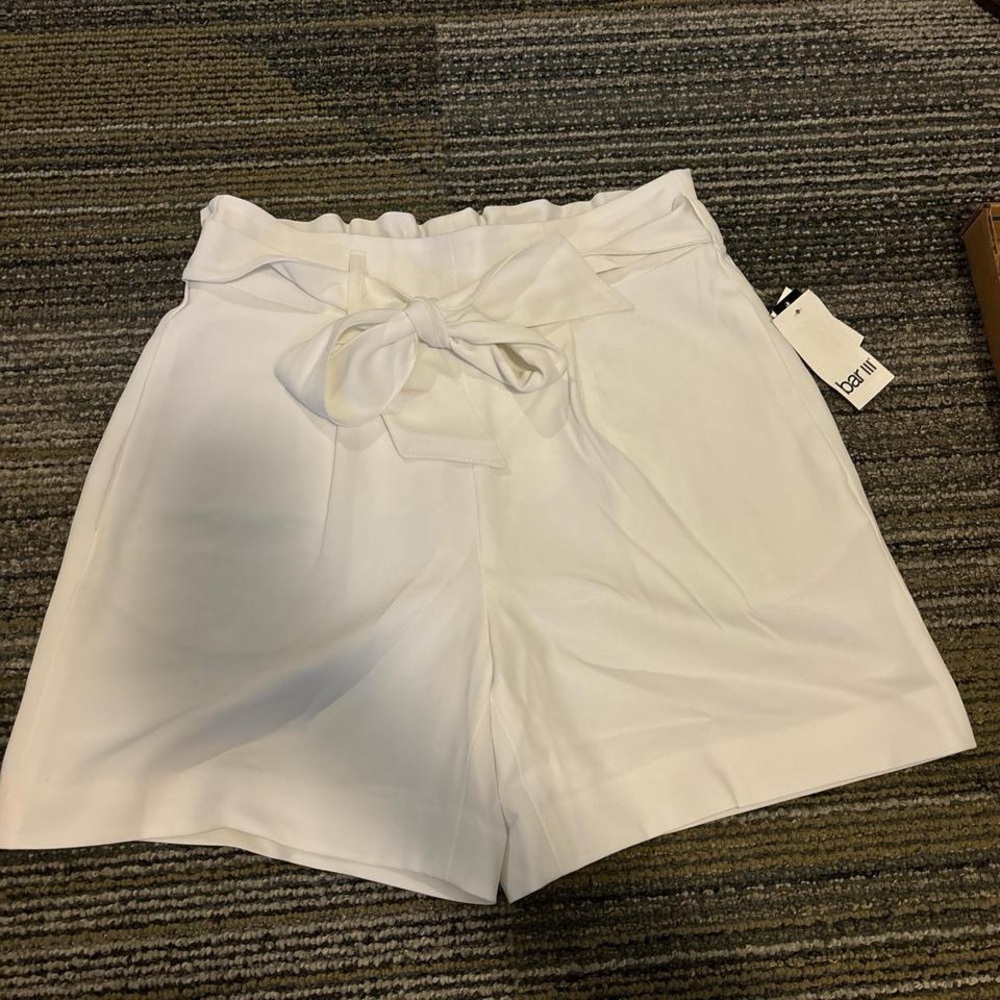 Brand new with tags white shorts with tie